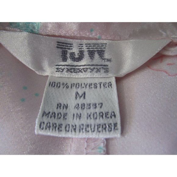 Vintage TJW by Mervyns Chemise Baby Doll Pink Rose Wide Strap Ladies M GUC - Picture 11 of 12